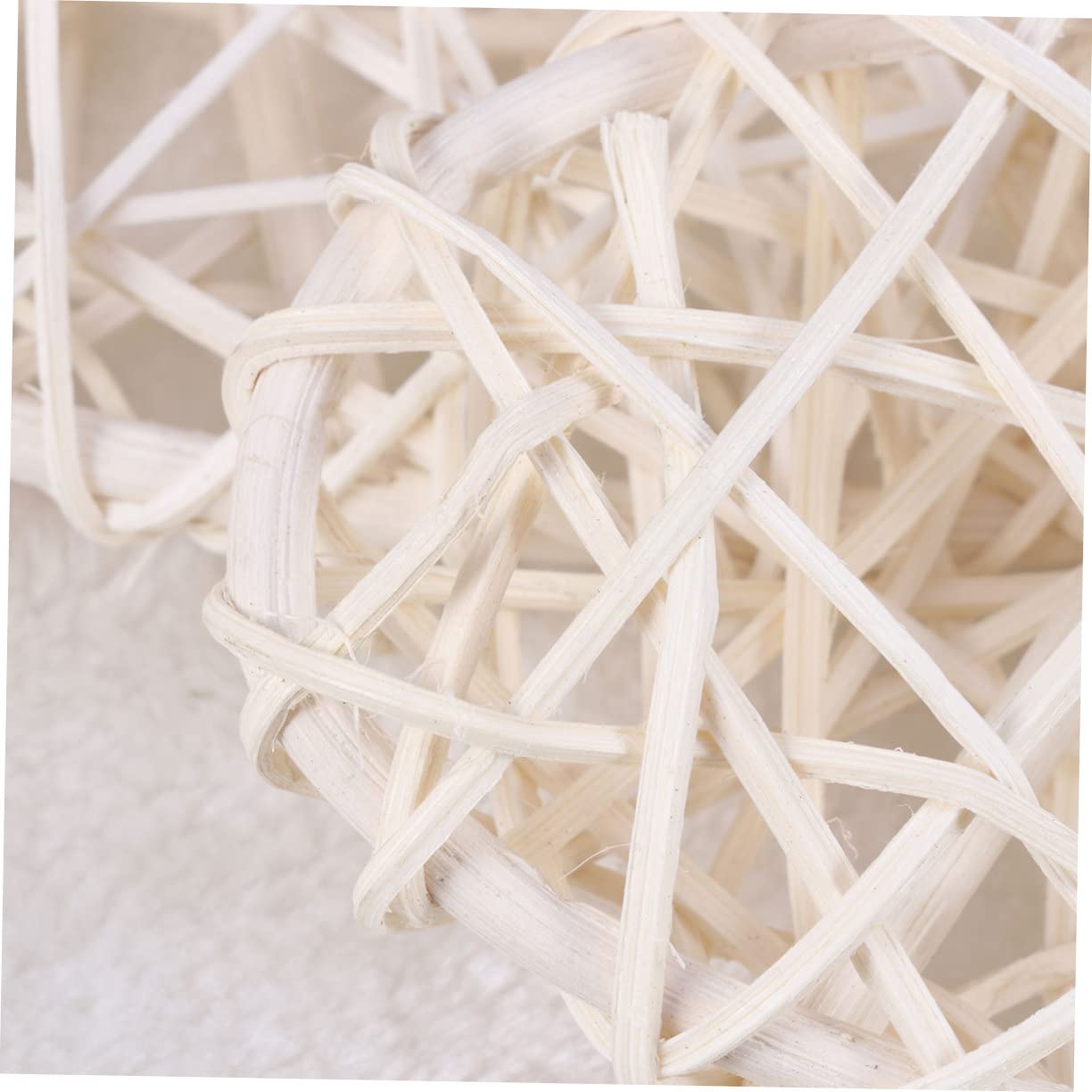 Amosfun 3 Set di Forniture Artigianali in Rattan Cuori in Rattan per Matrimonio Grandi Decorazioni Confezione da 5 Pezzi * 3
