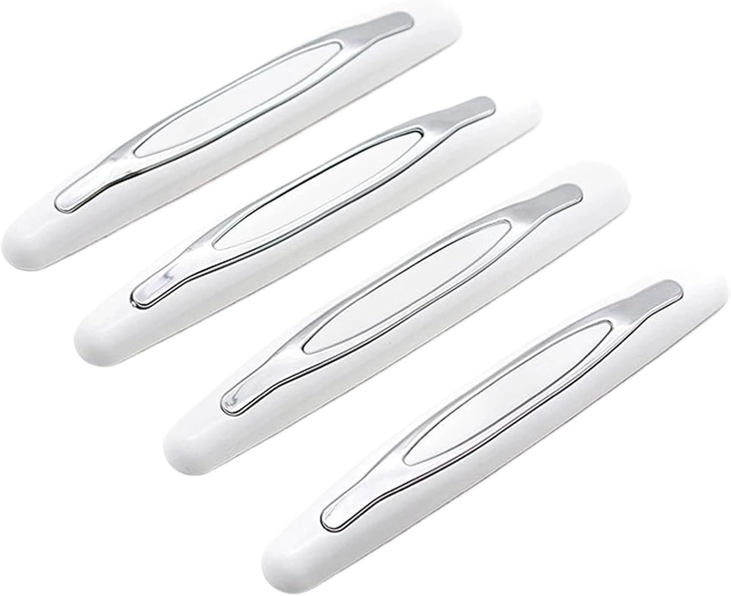 Car Pads Door Shock Absorbers 4 Pcs Car Door Edge Guards Car Side Door Protector Suitable(White)