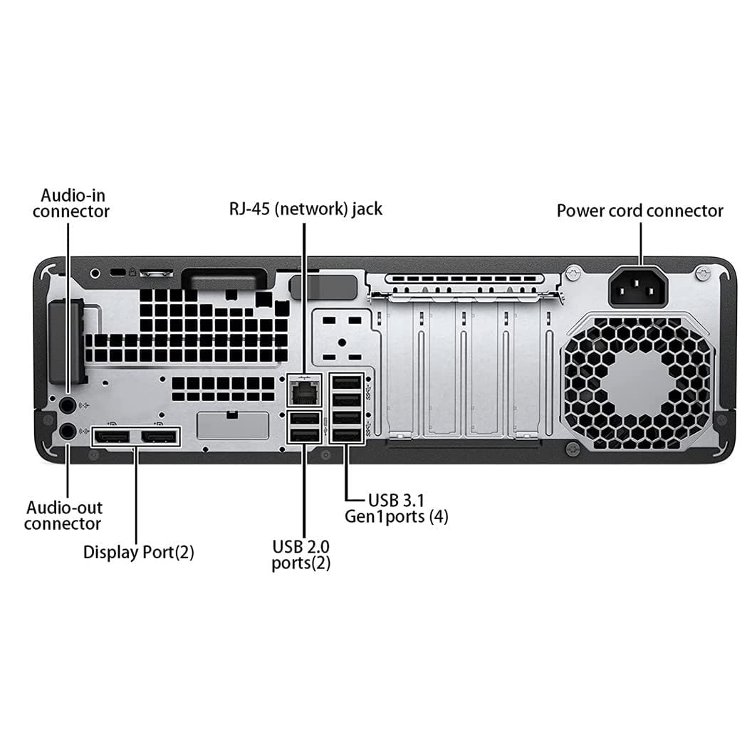 HP Poste de Travail complète All-in-One ProDesk SFF I5 7ᵉ génération, 16 Go RAM, SSD 512 Go, Clavier, Wi-FI, écran 27", Haut-parleurs intégrés, Windows 11, Office 21 (Reconditionné)