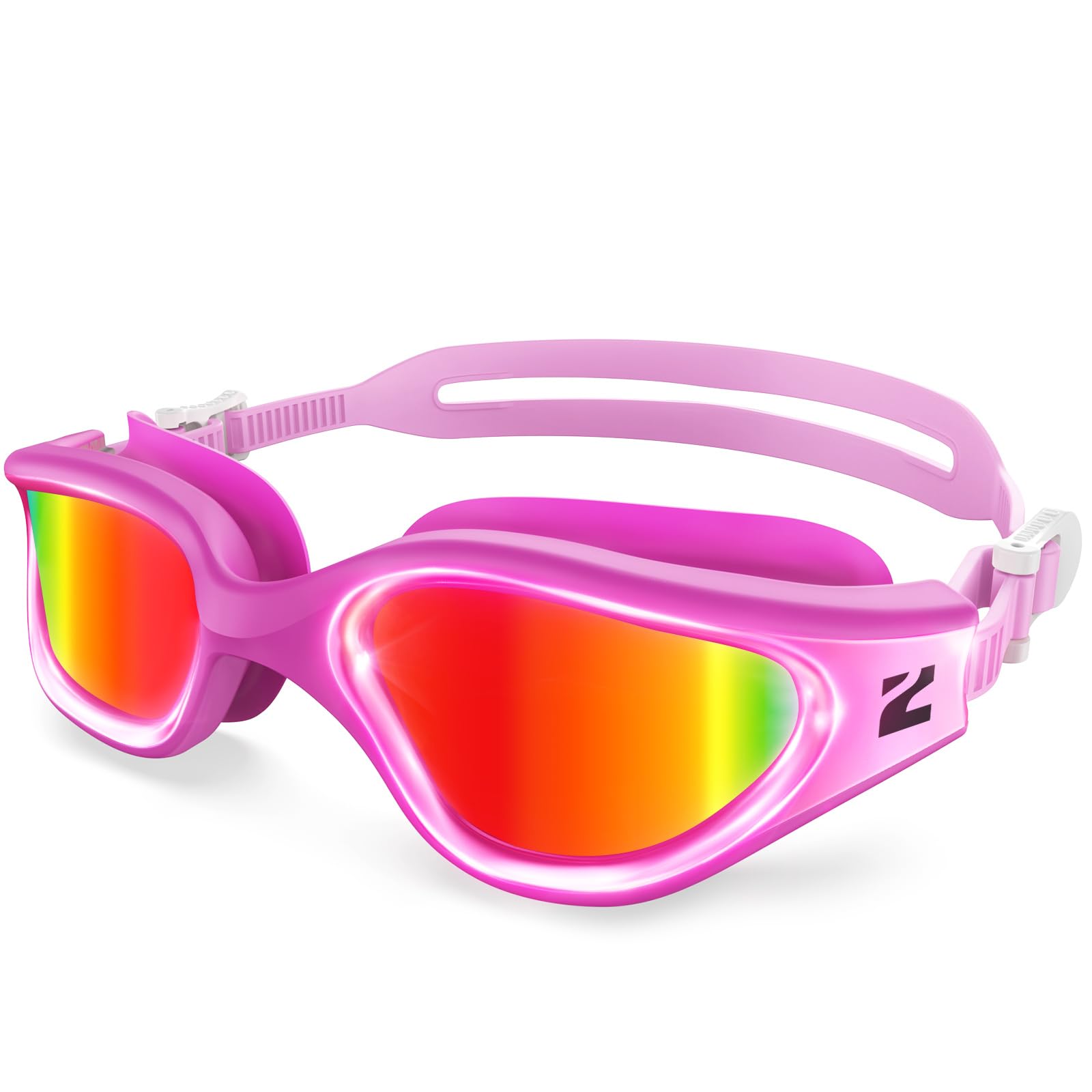 ZIONOR G1 Nava Super Anti-Fog Unisex Swim Goggles Mirror/Bright Smoke Lens