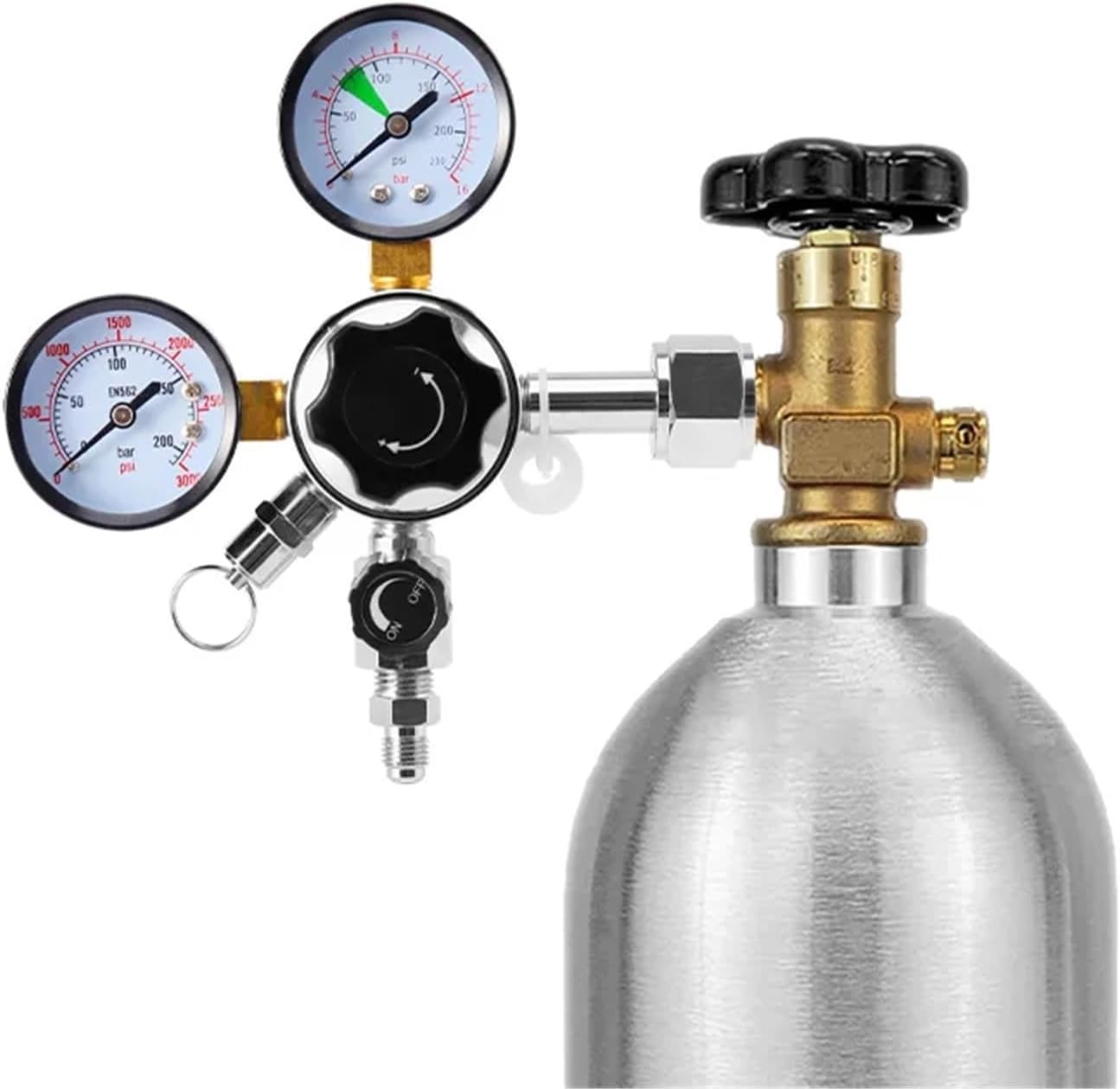 Beer Line W21.8 Soda CO2 Regulator Beer Gas Line Assembly with Carbonation Cap Home Brewing