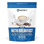 NutriBreakfast by Nutrillermo/Keto Protein Collagen Powder with MCT Oil/MCT Oil Powder/Keto Collagen Peptides with Grass-Fed Bovine Collagen Type I & III (15.9, Coffee)