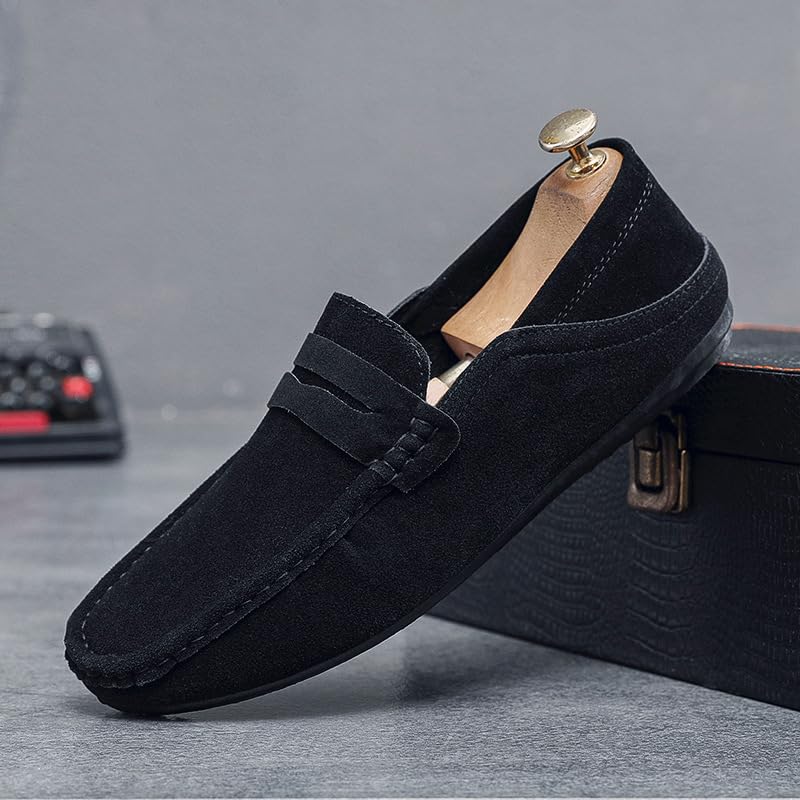 Men's Loafers Shoes PU Leather Penny Loafers Comfortable Anti-Slip Flat Heel Casual Slip On2