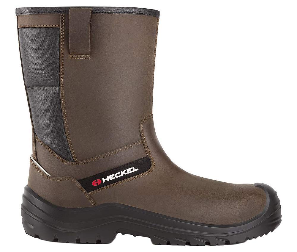 Botte de Securité Suxxeed Offroad S3 - Bottes Amagnétiques Fourrées - Légères et Flexibles - Adhérente - Résistante aux Huiles - Bout Recouvert - Marron - Taille 36
