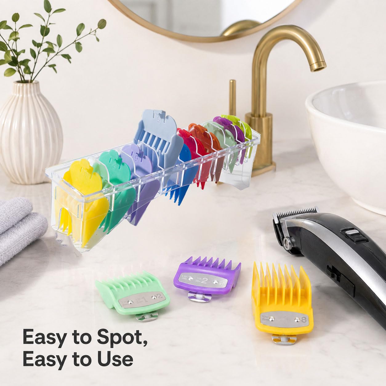 10-Teiliges Aufsteckkamm-Set für Philips Norelco HC7450 2015-2026