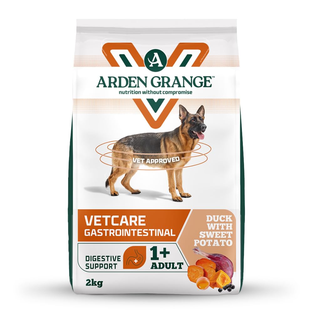 Arden Grange VetCare Gastrointestinal Adult Dry Dog Food - Duck With Sweet Potato (4 x 2kg)