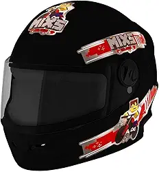 CAPACETE FECHADO MIXS START INFANTIL BLOCKS PRETO TAM. 54