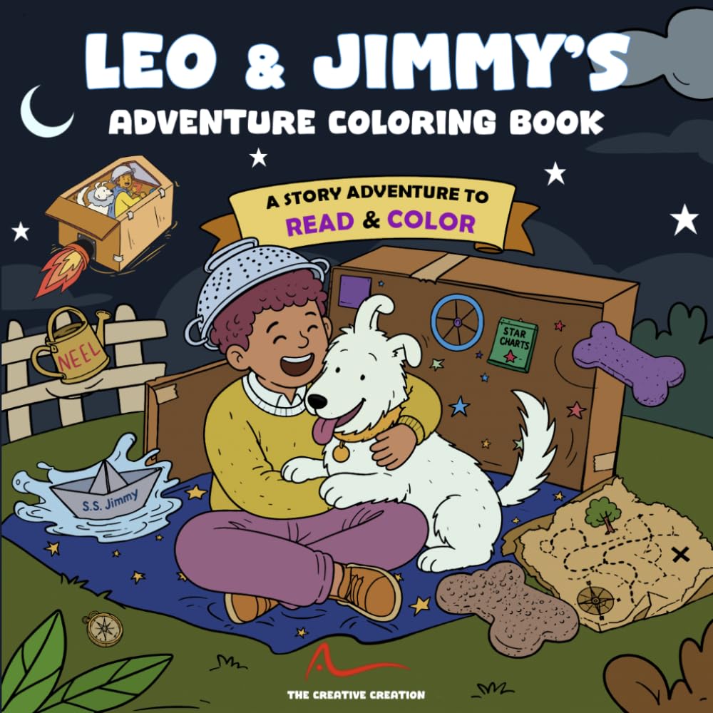 Leo & Jimmy’s Adventure Coloring Book: Cozy Story-Based Coloring Pages with a Boy and His Dog: Cozy Adventure Coloring Pages for Teens & Adults Filled ... Forests, Exploration, and Magical Moments