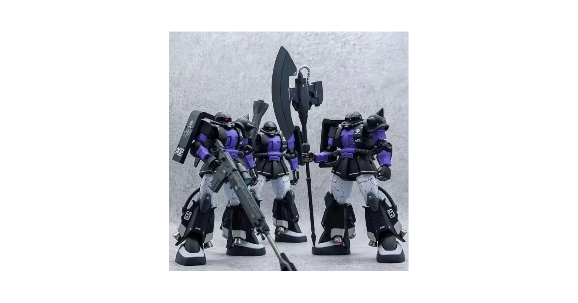 HGUC 3体セット Amazon.co.jp: XD/星動 HG 1/144 THE ORIGIN ザク 黒い三連星 3