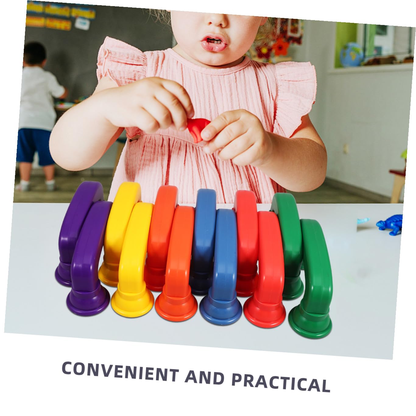 Giocattolo Telefono Sussurrante in Plastica ABS Colorato Set da 12 Pezzi per Piccoli Giocattolo Educativo per Sviluppo Uditivo e Creativo Nella Classe e a Casa
