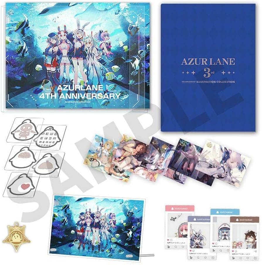 アズールレーン　４th　アニバーサリー記念イラスト集* アズレン4thアニバーサリー記念イラスト集 アズールレーン Fourth