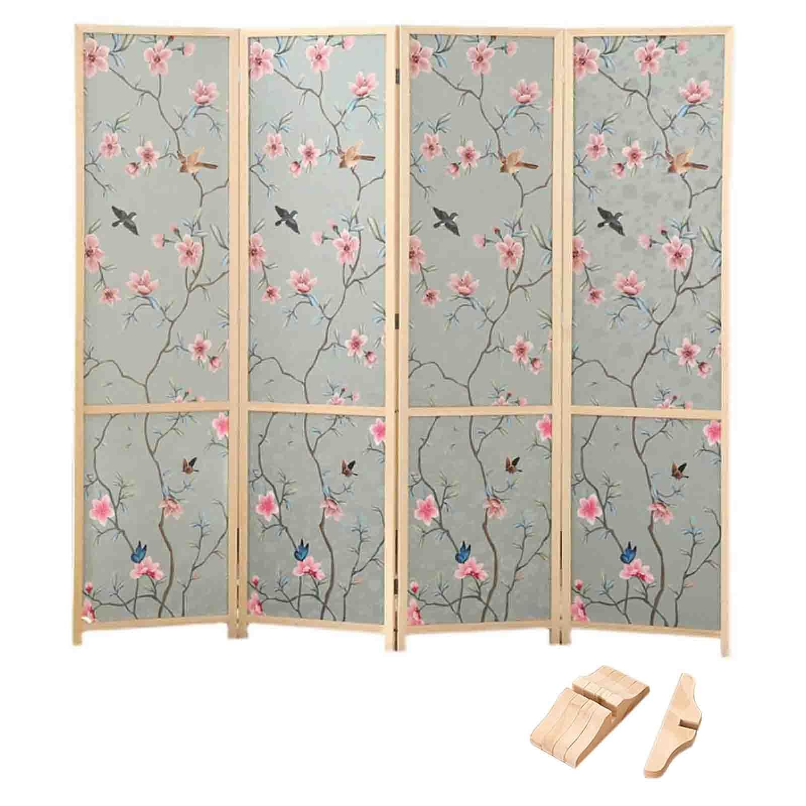 Cloisons amovibles 4 panneaux H 200 cm pliables pour appartement et bureau