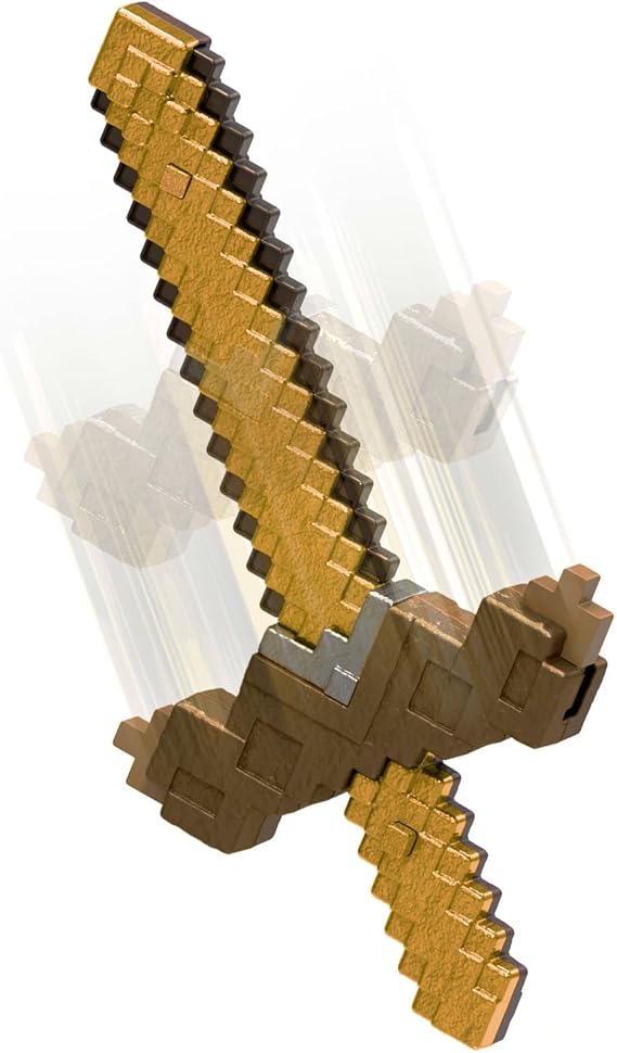Minecraft 2'si 1 Arada Kılıç ve Kazma, çocuklara uygun boyutta canlandırma oyunlarına yönelik 2'si 1 arada dönüşebilen oyuncak ve kostümler, JKC15