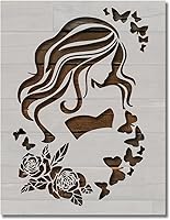 Vista 1 de Plantilla de plantilla reutilizable para pintar en paredes, madera, artes y manualidades (631) - 8.5 x 11 pulgadas