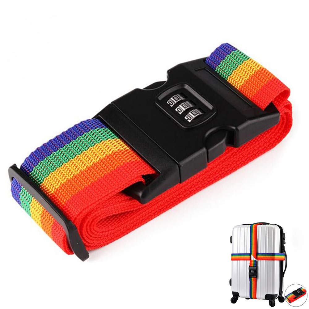 WOODONICK Luggage Strap for Suitcases and Travel Belt Set, TSA Approved Lockable Luggage Strap, Magnetic Buckle Bag Strap, Adjustable Durable Suitcase Strap for Luggage (2 Pack)-image-14
