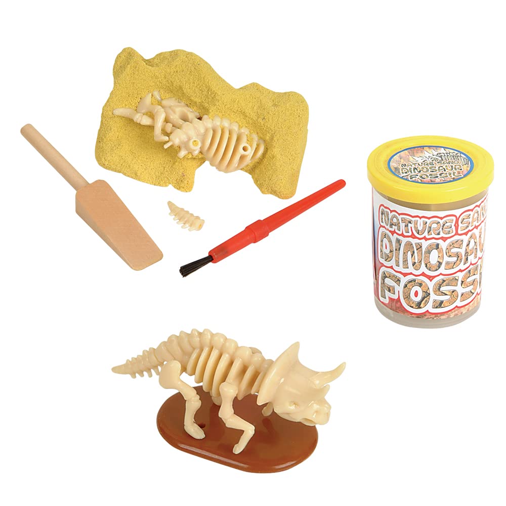 Rhode Island NoveltyDinosaur Fossil - Nature Sand Dino Dig Stocking Stuffer Pack of 24