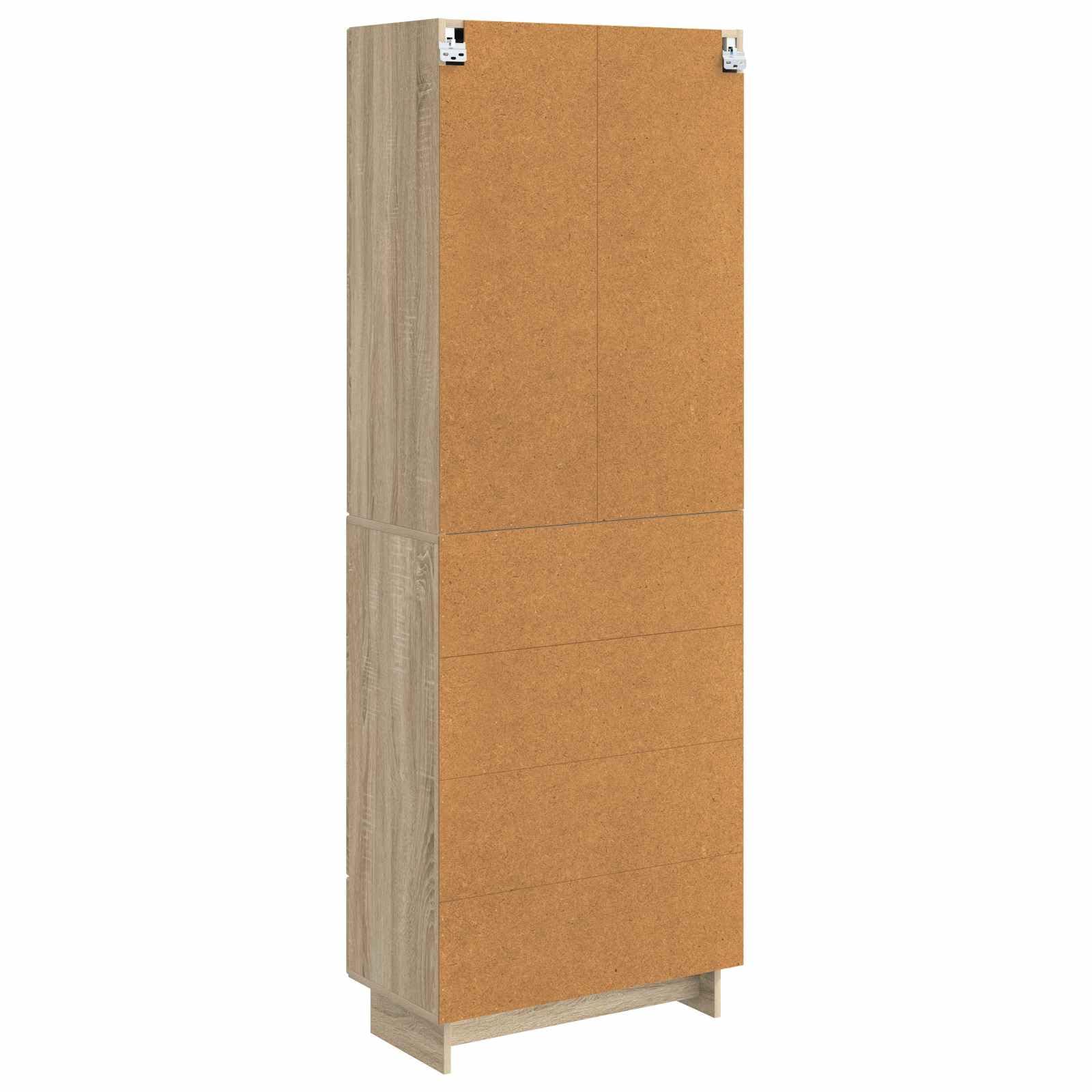 Hothingwell Zestaw mebli 2 szt. Chene Sonoma 66 x 34,5 x 95 cm | Stół rozkładany, wytrzymały materiał, do użytku na zewnątrz, łatwa konserwacja, kompaktowa konstrukcja