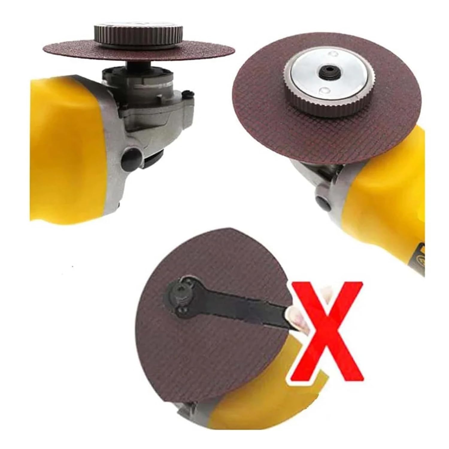 アングルグラインダー用クイックリリースナット M14 クイックリリースアングルグラインダークランプフランジナット シルバー アングル