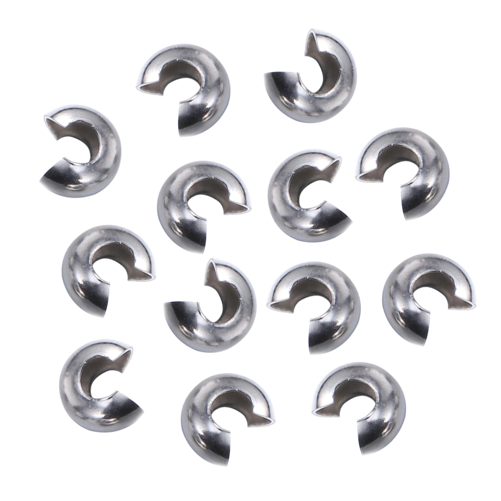 Gadpiparty 2 Series Broche De Collar Llave Gancho Con Cierres Giratorios Condujo Corchete Cierre Abierto Para Pulsera Accesorios Lanyards for Keys Desmontable Acero Inoxidable 200 Piezas*2