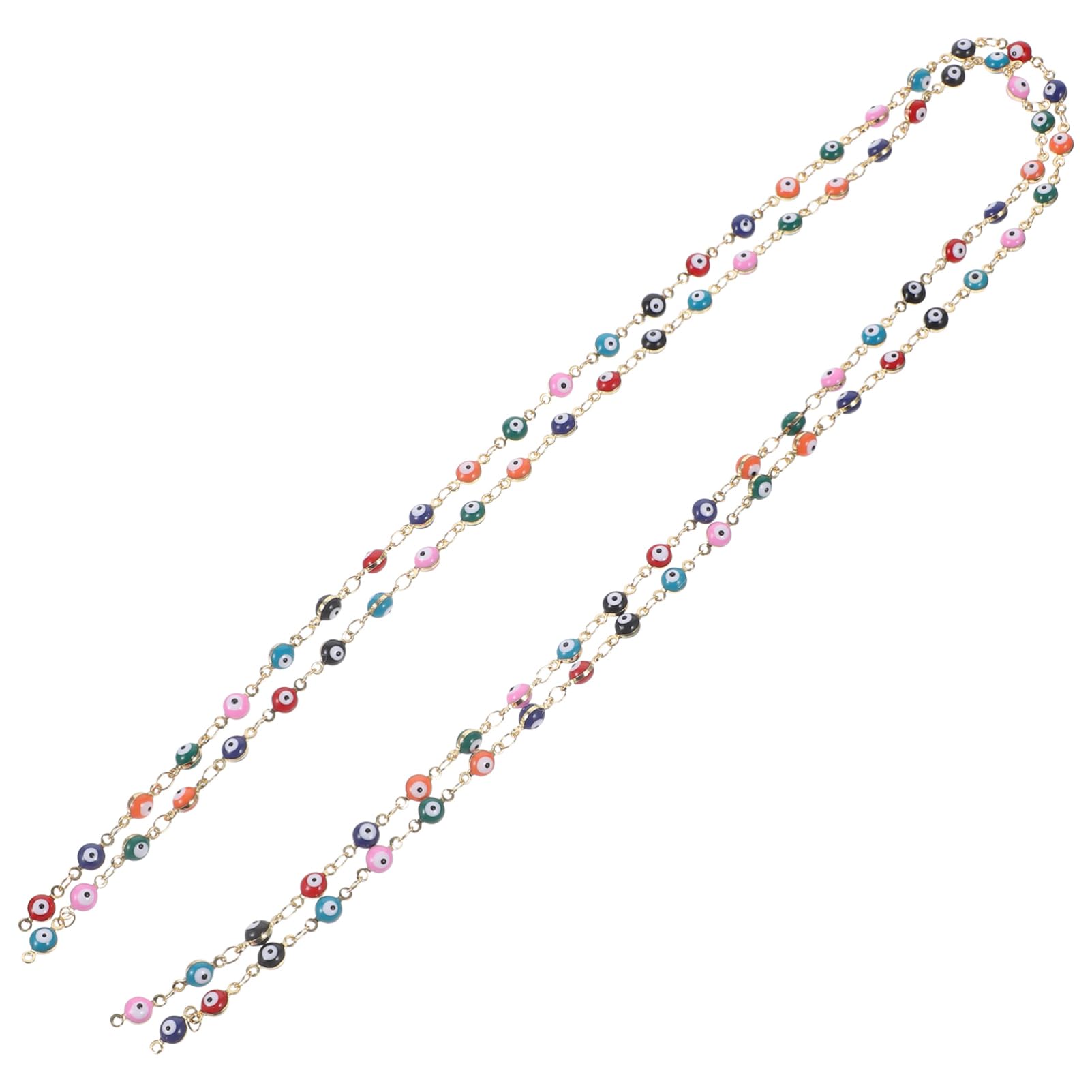 Tofficu 5 Set di Catene di Ricambio per Gioielli Multifunzionali per Artigianato Catene Decorative A Maglie 2 Pezzi*5