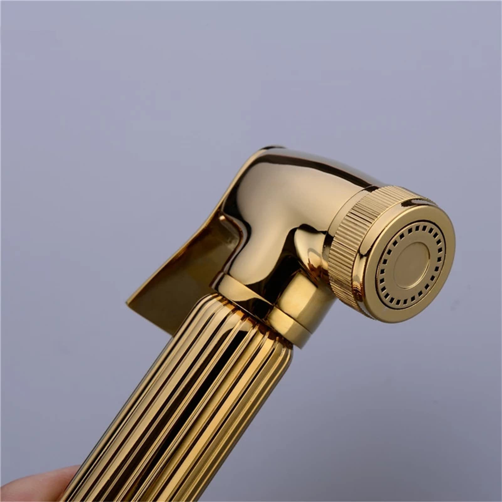Bidet doccia a mano, in ottone massiccio con valvola di miscelazione caldo e freddo, spruzzatore portatile per bidet per bagno lavandino o WC
