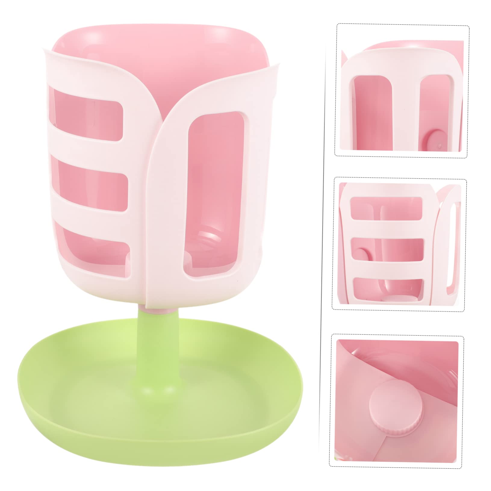 Happyyami Porteur De Foin Forme De Tulipe pour Lapins Distributeur De Nourriture pour Petits Animaux Anti-gaspillage pour Cochons Et Chinchillas