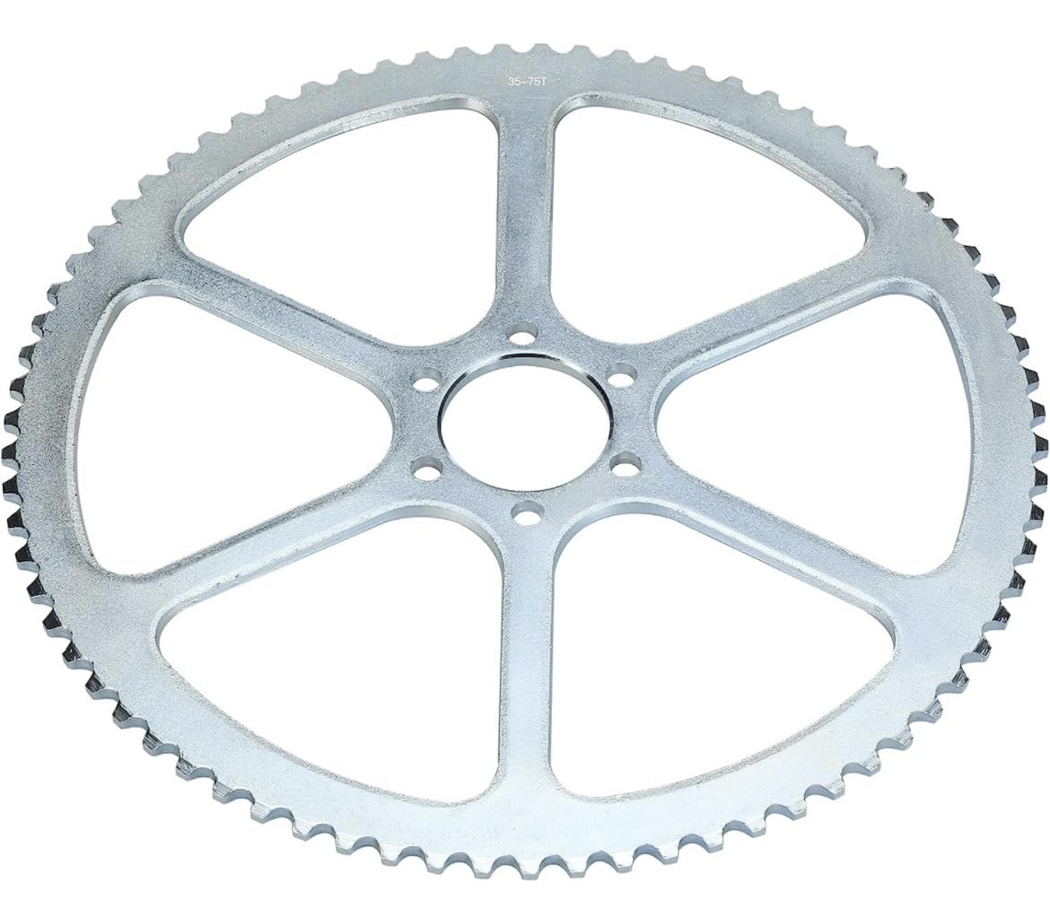 Sprocket 75 Tooth for 35 Pitch Chain. Steel