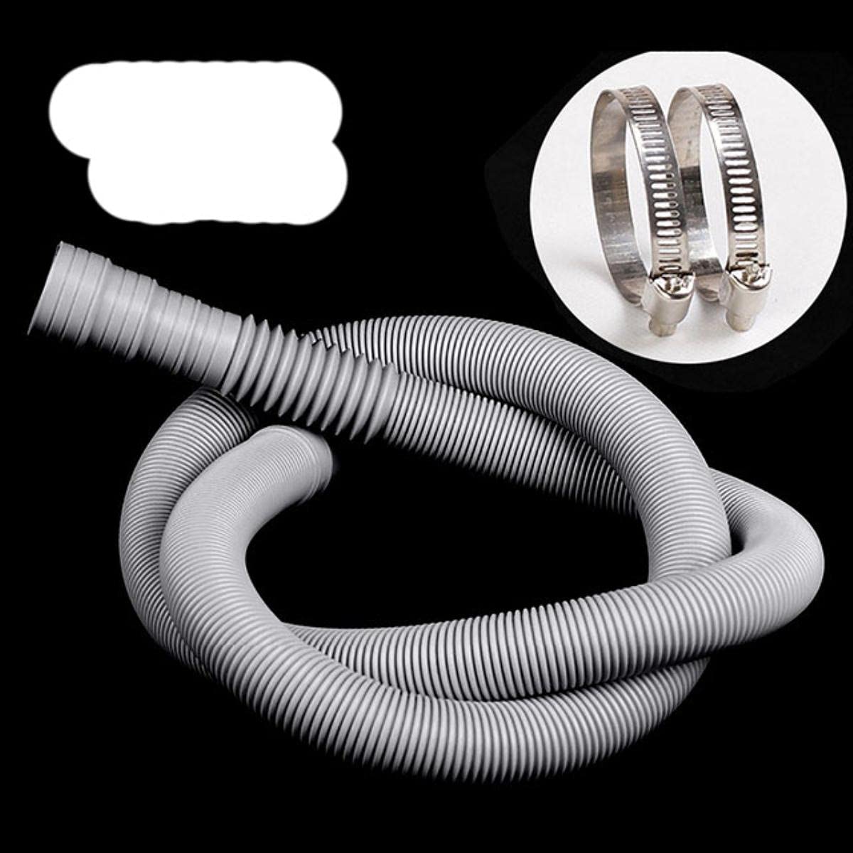 1Set 1/1.5/2/3/4/5M Flexible Wash Machine Dishwasher Drain Hose Outlet Water Pipe Extension Plastic Washing Machine Hose Pipe-E,China