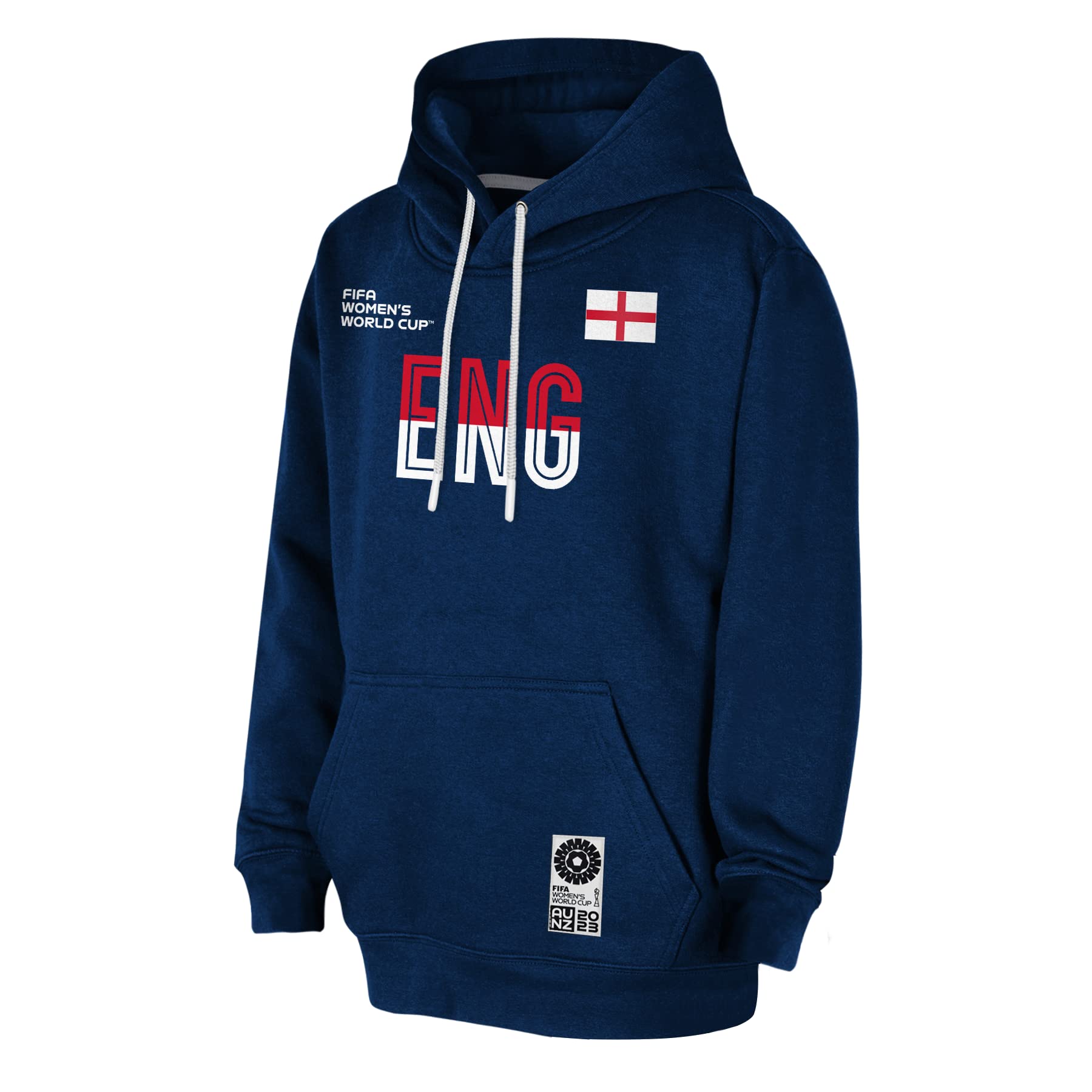 FIFA Official 2023 Women's Football World Cup Adult Team Hoodie, England, Navy, Small