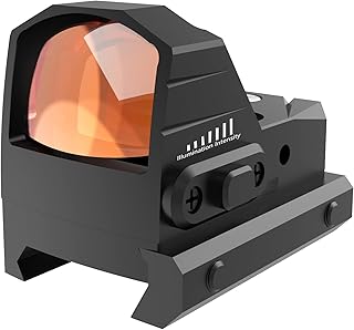 UUQ Mini Reflex Red/Green Dot Sight for Rifles, Pistols and Shotguns 2MOA,7 Brightness Adjustments,Suitable for RMR or 20mm Picatinny Rail - UUQ