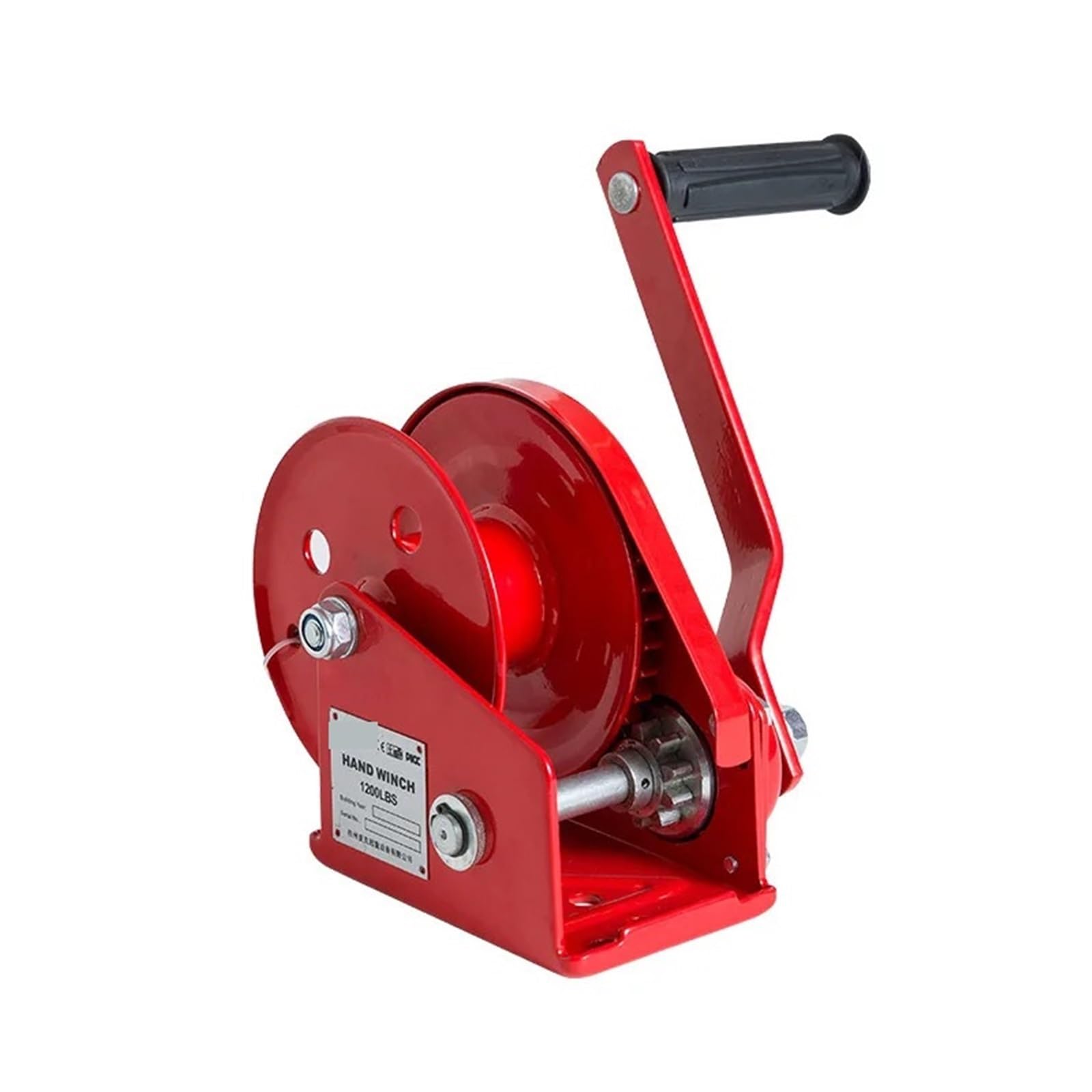 MYUYEE Electric Winch, 1200 Lbs Self-Locking Hand Winch Manual, Two-Way Hoist,User-Friendly