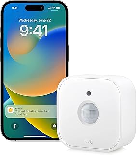 Eve Motion (Matter) - Smart Motion Sensor with Light Sensor, IPX3, Automatic Activation of Devices, Future-Proof with Matter & Thread, Works with Apple HomeKit, Alexa, Google Home, SmartThings
