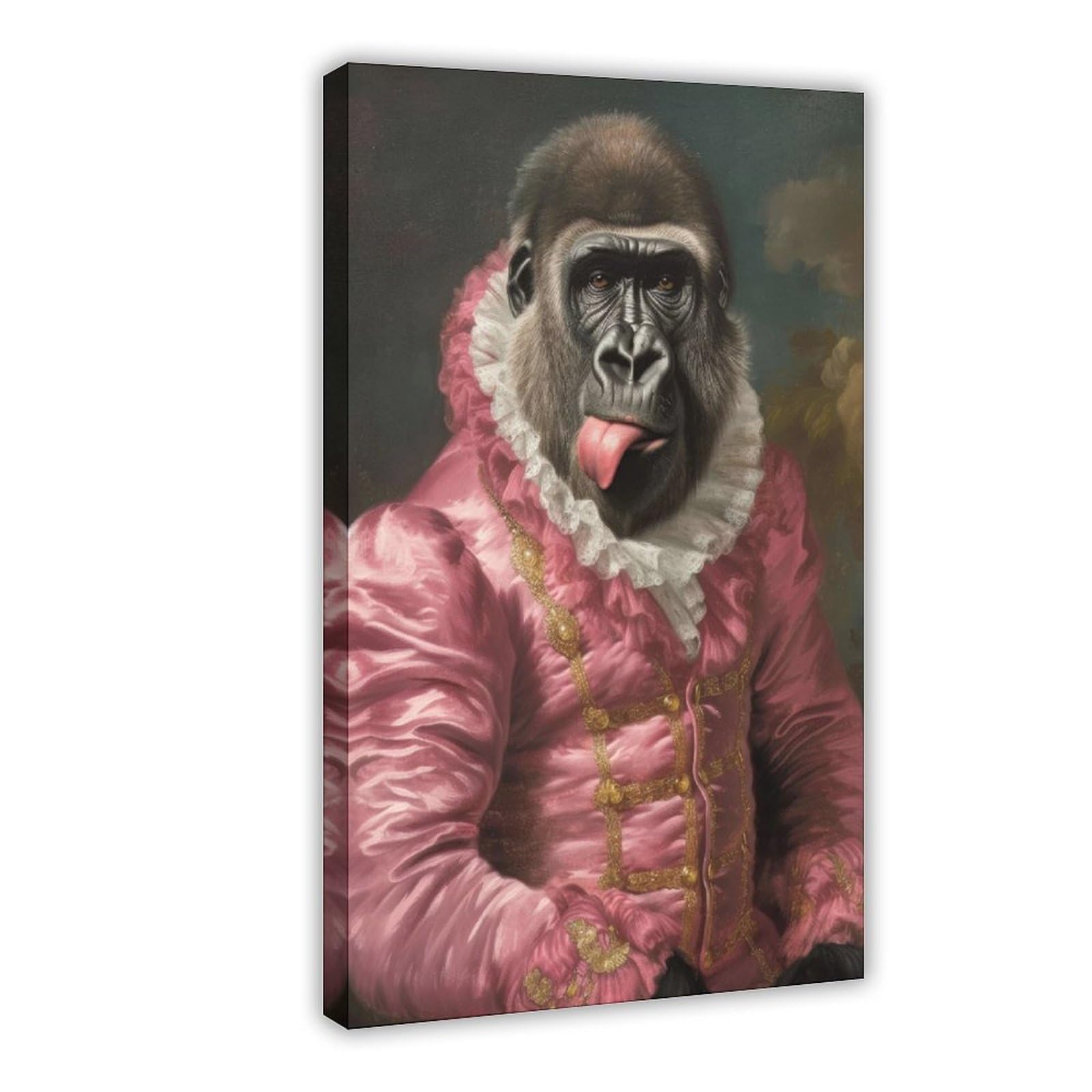 Bareronor Renaissance Gorilla Poster Canvas Poster Bedroom Decor Landscape Office Room Decor Gift 20" L X 30" W
