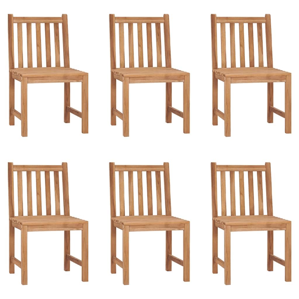 Generico Sedie da Giardino 6 pz con Cuscini in Legno Massello di Teak,Mobili da Giardino,Mobili e sedie da Giardino,Sedie da giardino-3073118