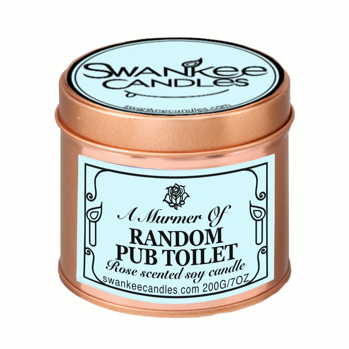 Swankee Candles - Random Pub Toilet - Novelty Scented 7oz Candle in Tin โ Funny, Rude, Cheeky Gift โ image 1