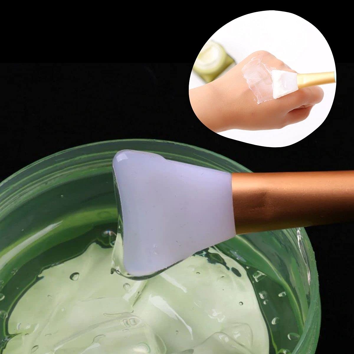 BUFFER® 2li Silikon Temizlemesi Kolay Kullanılabilen Yüz Cilt Bakımı Maske Ve Krem Spatulası