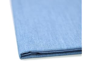 Denim 5 OZ.Indigo Washed of Light Chambray Fabric 100% Cotton 58" Wide...