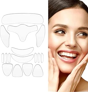 شرائح طبيعية لعلاج تجاعيد الوجه، مضادة للتجاعيد ومزيلة لتجاعيد الخطوط الدقيقة للجبهة والخد والصدر، للاستخدام الليلي (16 قطعة)