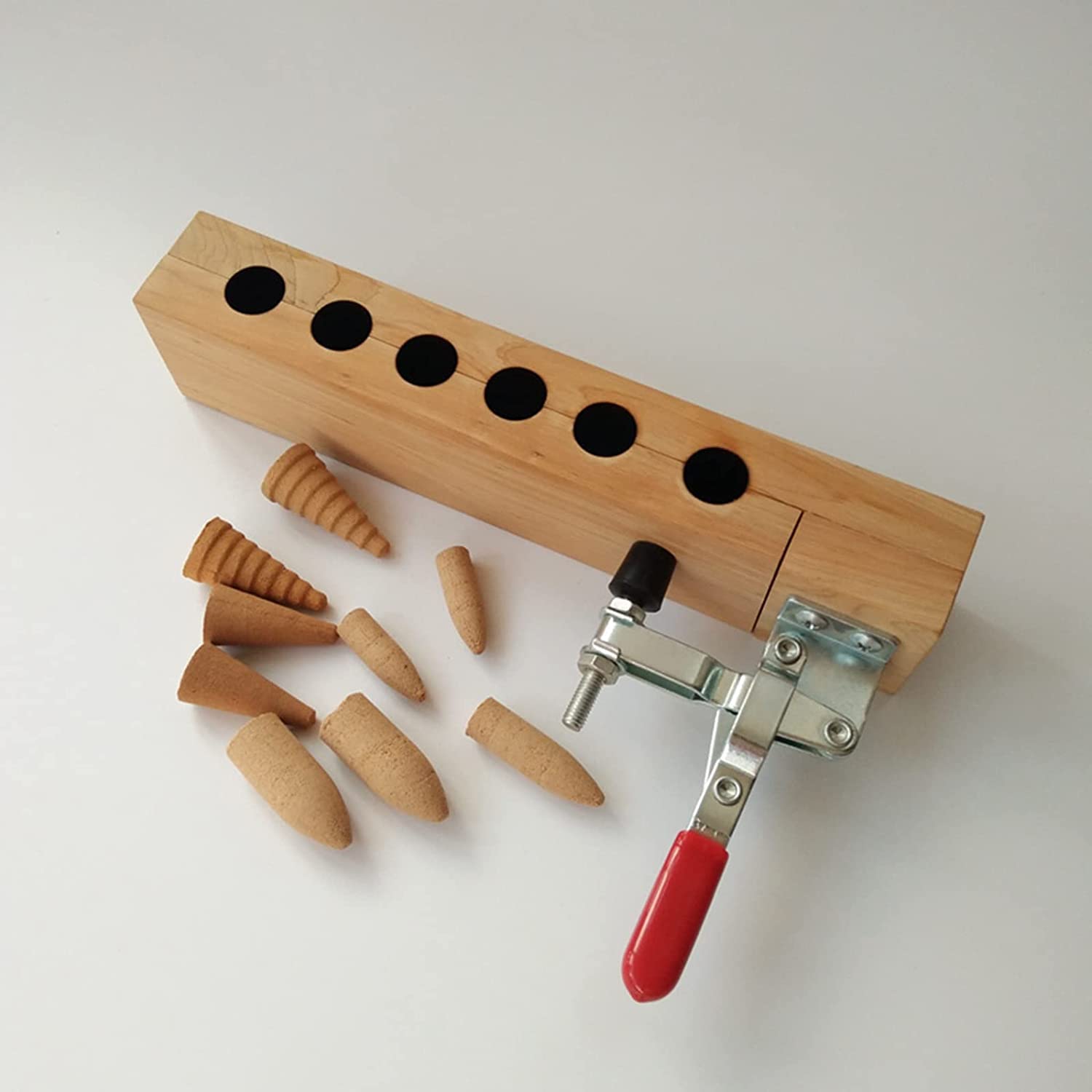 Molde Para Hacer Quemadores De Incienso De Cono De Bricolaje De 6 Orificios, Molde Para Incienso De Torre, Con Herramienta De Fijación De Metal, Incienso Artesanal Para Decoración Del Hogar, Herramien