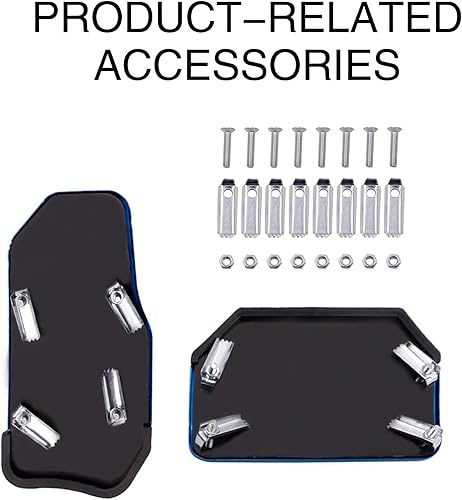 Miniatura 6 de Sinytuto Pack-2 Kit de almohadillas antideslizantes para pedal de automóvil, protectores de pedal de freno de automóvil, fundas para pedal de