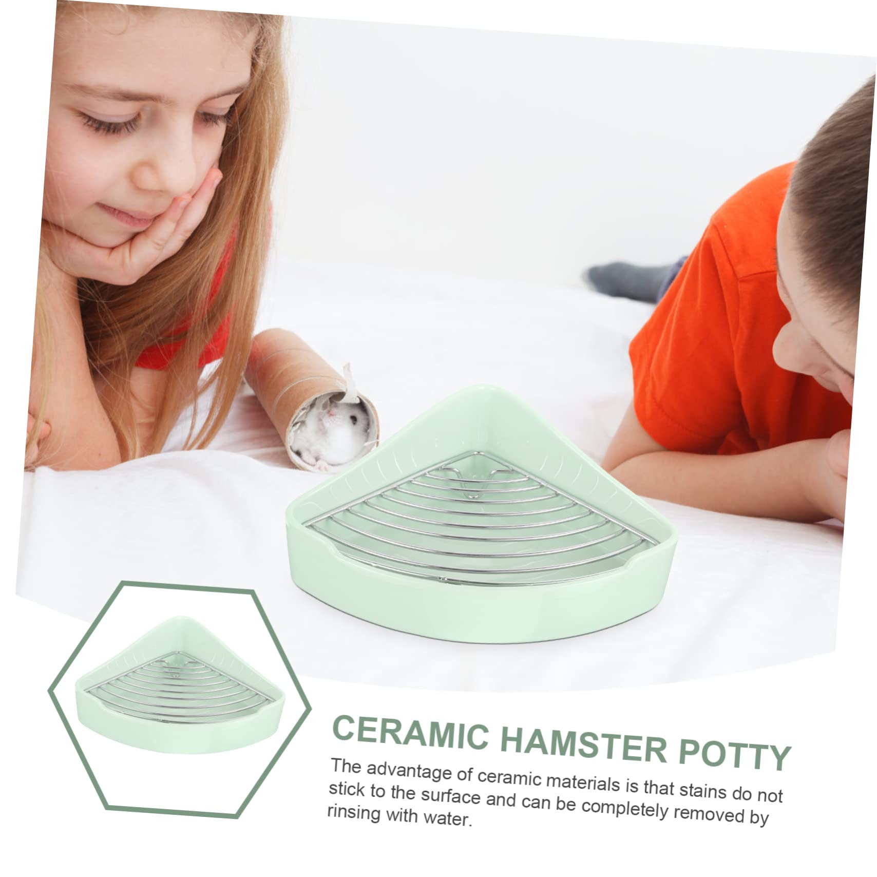 Kaninchen Trainings Toilette Dreieckige Keramik Eckform und Hamster