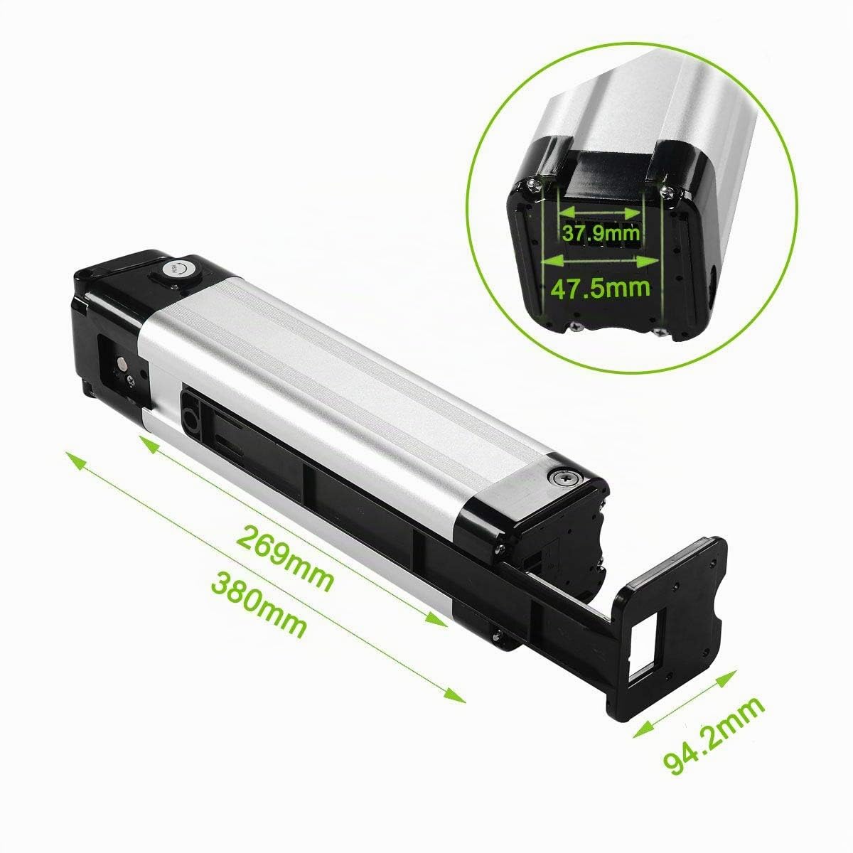 SEASON 24V 10.4Ah / 15.6Ah (2 Port) Ebike Batteria al Litio XH259-10J Battery Bici Elettrica Pieghevole per Phylion MiFa Rex