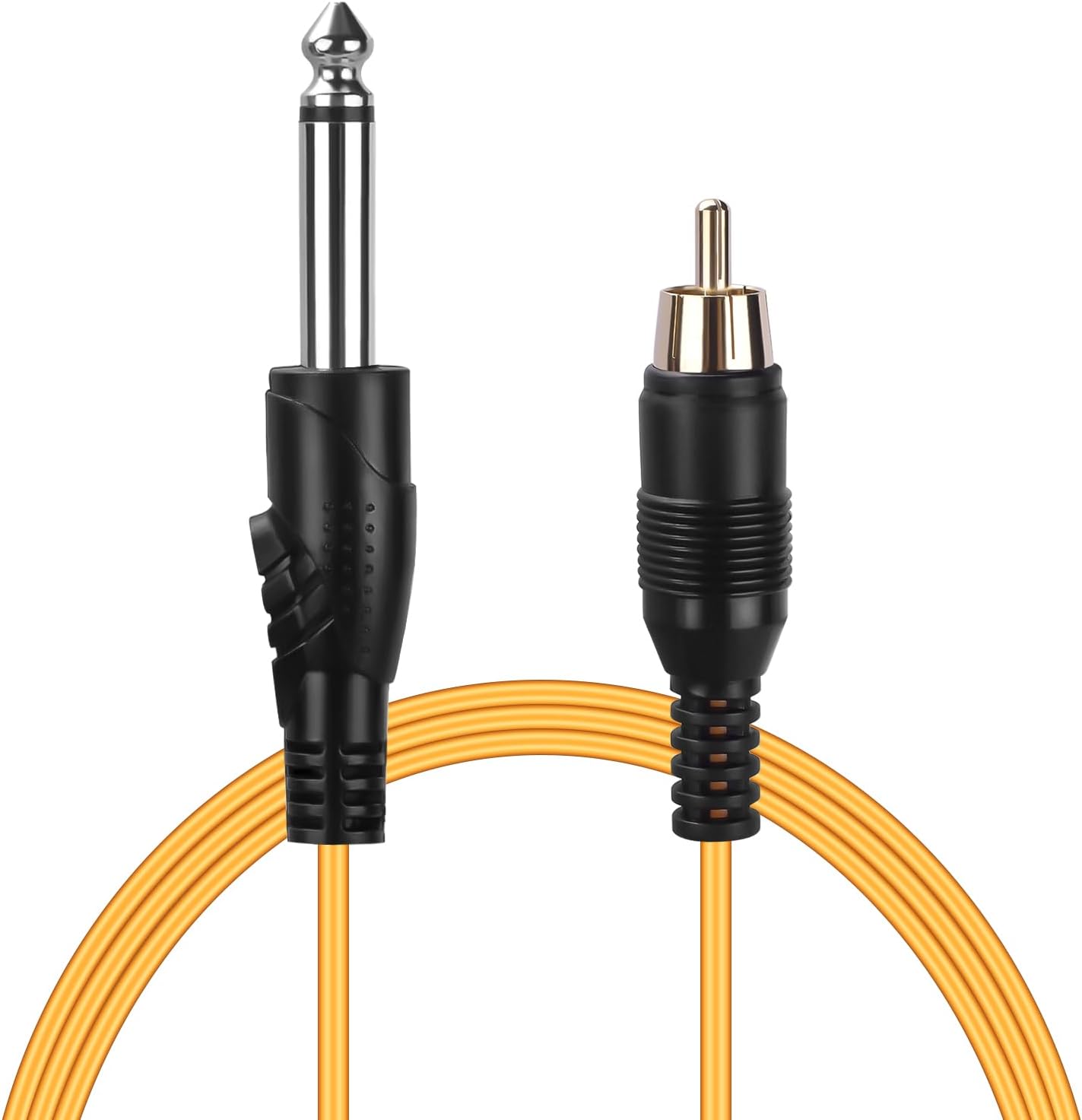 Tattoo RCA Connector Clip Cords Silicone Wire Cord for Motor Machine Power Supply Orange