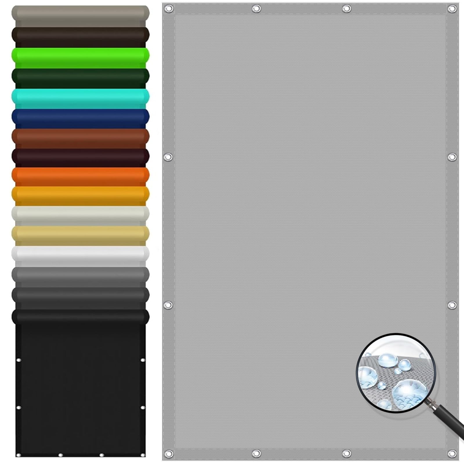 Voile ombrage imperméable pour bloquer la pluie et 98% des UV du patio