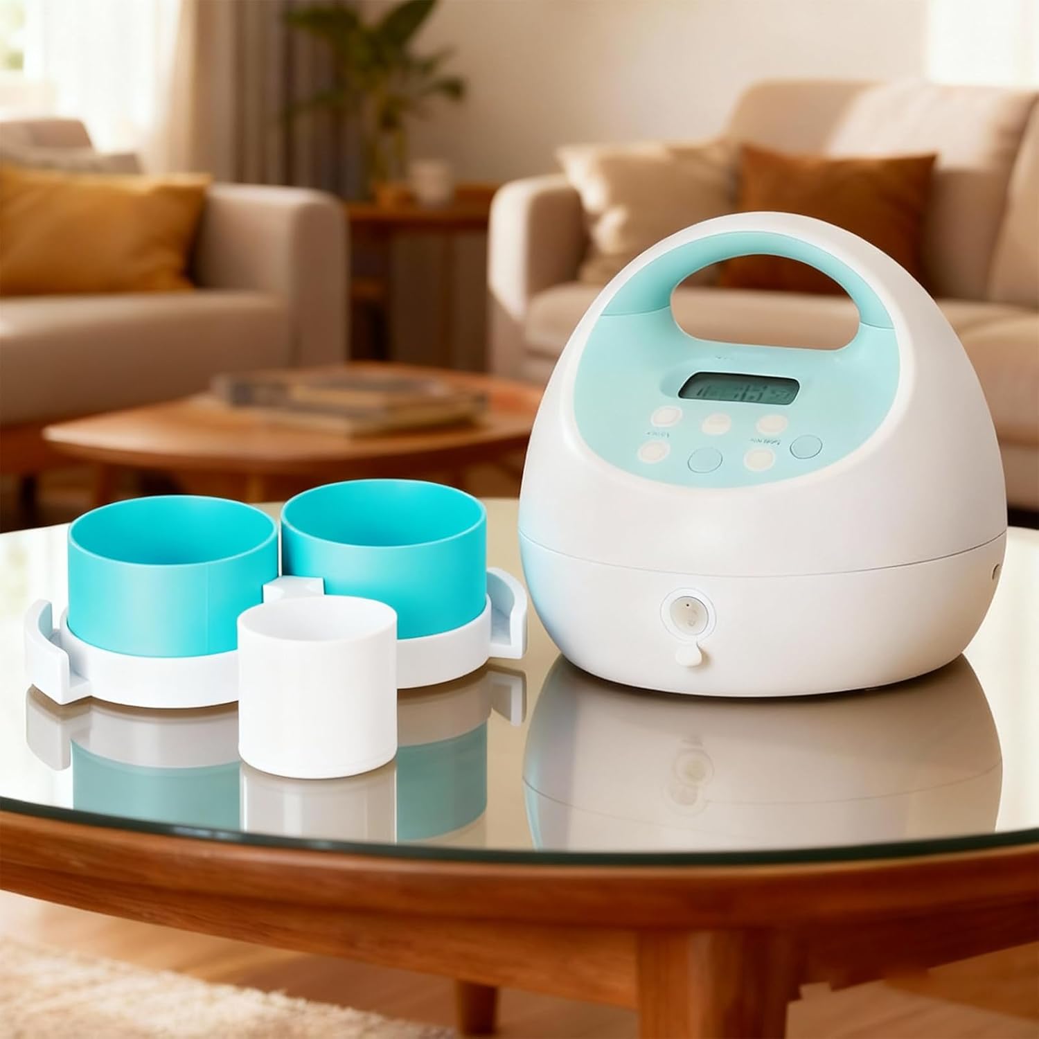 Bottle & Hose Holder for Spectra Breast Pump,Fits All S1 S2 Versions,Organize and Simplify Your Pumping Journey, Functional Design for Easy Use (Blue) - Image 1 of 7