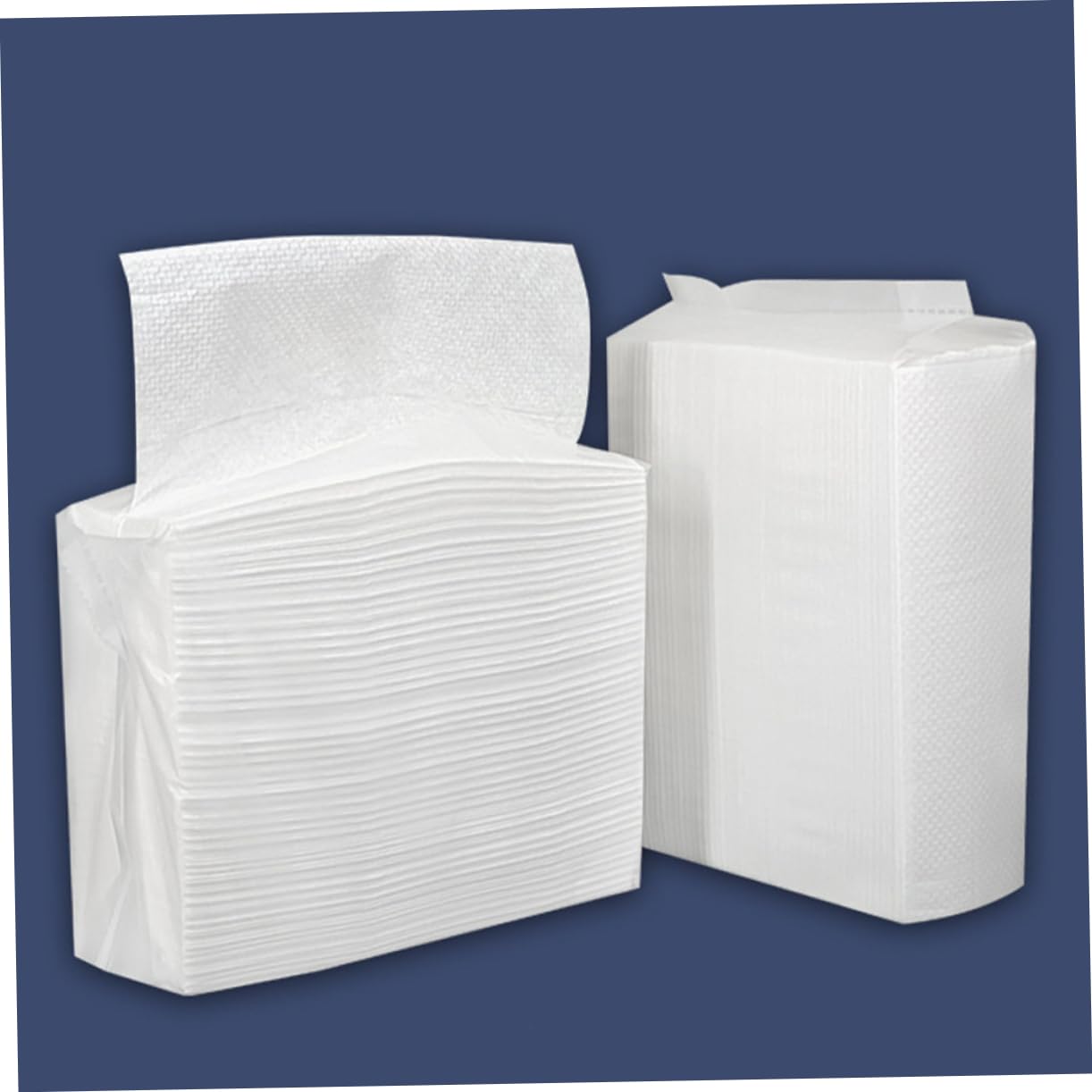 Asciugamani di Carta per Dispenser, Tovaglioli Carta Bianco, 5 Borse da 120 Fogli, Assorbenti e Spessi per Bagno e Hotel, Multiuso