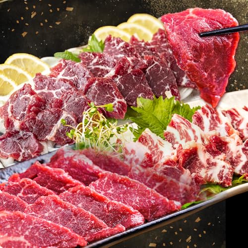 純国産 カット済 馬刺し お試し セット 霜降り 赤身 3種 2-3人前 約210g おろし生姜 馬刺し専用タレ付き 株式会社ワンエイト[30日以内に出荷予定(土日祝除く)]熊本県 苓北町 国産 霜降り 赤身 まな板不要 カット済み お手軽[配送不可地域あり]