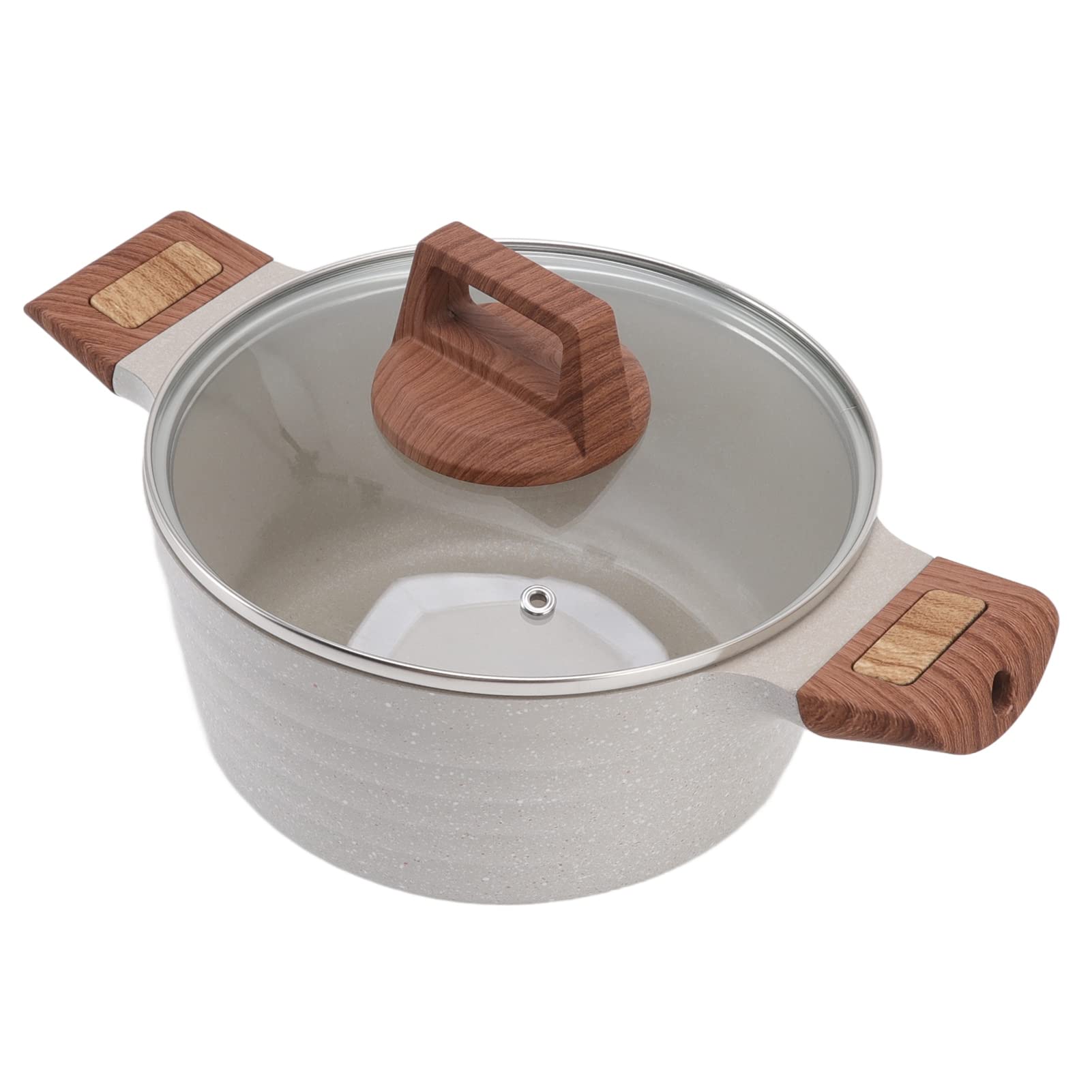 Double-Eared Crock Pot, Elegant Prevent Sticking Invisible Cookware for Home (Soup Pot 20cm/7.9in)-image-22