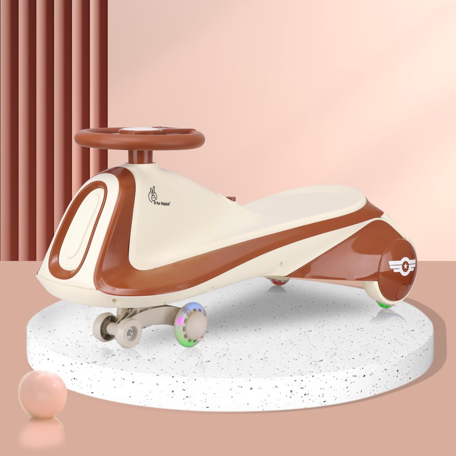 See full amazon price history chart for R for Rabbit Iya Iya Sportz Swing Car for Kids, Twister Magic Ride on Car with Scratch Free PU LED Wheel for 3+ Years Baby Boy & Girl, Weight Capacity Upto 100 Kg | 6 Months Warranty (Cream Brown) R for Rabbit Iya Iya Sportz Swing Car for Kids, Twister Magic Ride on Car with Scratch Free PU LED Wheel for 3+ Years Baby Boy & Girl, Weight Capacity Upto 100 Kg | 6 Months Warranty (Cream Brown) (B0DF2XBG6J) Amazon Price History, Amazon Price Tracker