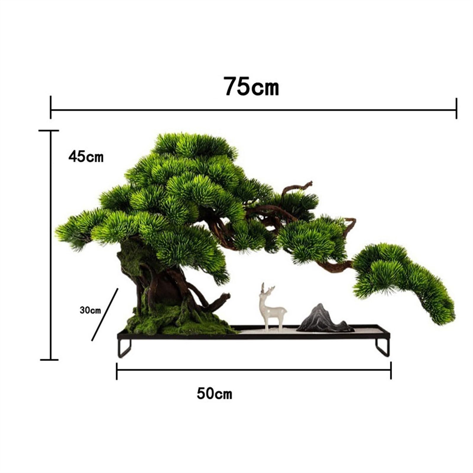 árbol bonsái de imitación Entrada de casa con bonsái Zen, vestíbulo Hotel, decoración, Paisaje, simulación árbol Falso, Adornos Pino